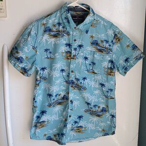 Nickel & Iron Men's size Medium Short Sleeve Button Down‎ Collared Shirt C6